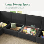 HONBAY Modular Sofa Sectional Sleeper Couch - Image 5