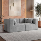 MONVANE 75" Loveseat Sofa, Comfy Chenille Cloud Couch by MONVANE