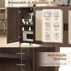 JASIWAY Buffet Cabinet with Storage, Modern Coffee Bar Cabinet Console Table - Image 3