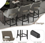 VKNOW Bar Stools Set of 4, Modern Counter Stools - Image 8