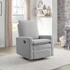 Oxford Baby Uptown Upholstered Glider Recliner Rocking Chair 360° Swivel - Image 2
