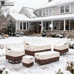 Outdoor Swivel Chair Cover 2 Pack, 100% Waterproof Heavy Duty Patio Chair Covers - Image 8