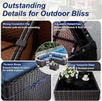 9 Pieces Patio Furniture Set - Image 7