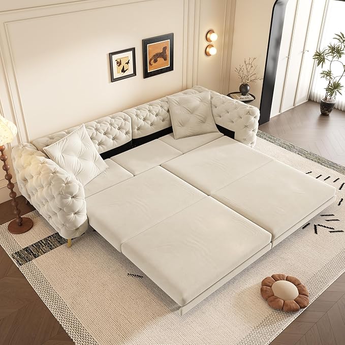 97.7" Convertible Queen Sleeper Sofa - Image 9