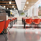 Flash Furniture HERCULES -5 Pack 880 lb. Capacity Orange Plastic Stack Chair | - Image 6