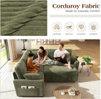 Ihanherry 83-inch 5-Seater Large Sectional Sofa Bed - Image 4