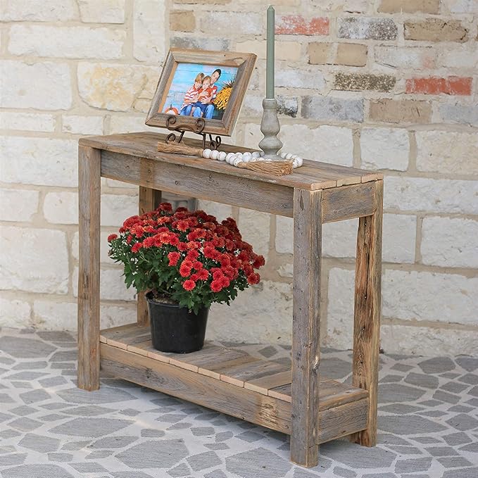 Doug and Cristy Designs 36 Inch Natural Reclaimed Entry Console by DougandCristyDesigns