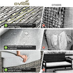 ovios 9 Pieces Patio Furniture Set, Outdoor Wicker Sofa Couch - Image 9