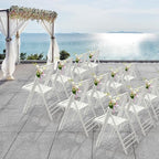 VINGLI Bamboo Folding Chair, Foldable Dining Wood Chairs Comfortable Seat - Image 9