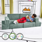 Yourigami Kids and Toddler Play Gym, Playroom Couch Set, Durable Modular Design - Image 6
