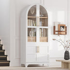 VilroCaz 71" Tall Arched Kitchen Pantry - Image 3