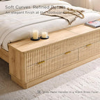 T4TREAM Fluted Queen Size Bed Frame - Image 6