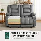 MCombo 55.9" Zero Gravity Power Loveseat Recliner - Image 6