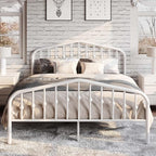 SHA CERLIN Queen Size Metal Platform Bed Frame - Image 4