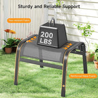 ONBRILL Outdoor Ottoman Set of 2, All Weather Outdoor Foot Stool - Image 4