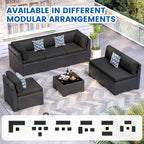 Patio Furniture Sets, 7-Piece Outdoor Patio Furniture - Image 7