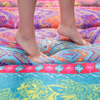 MAXYOYO Bohemian Retro Floor Mattress Vintage Floral Japanese Futon Mattress - Image 4