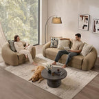 SICOTAS 49.9" Curved Convertible Sofa Couch Bed - Image 7