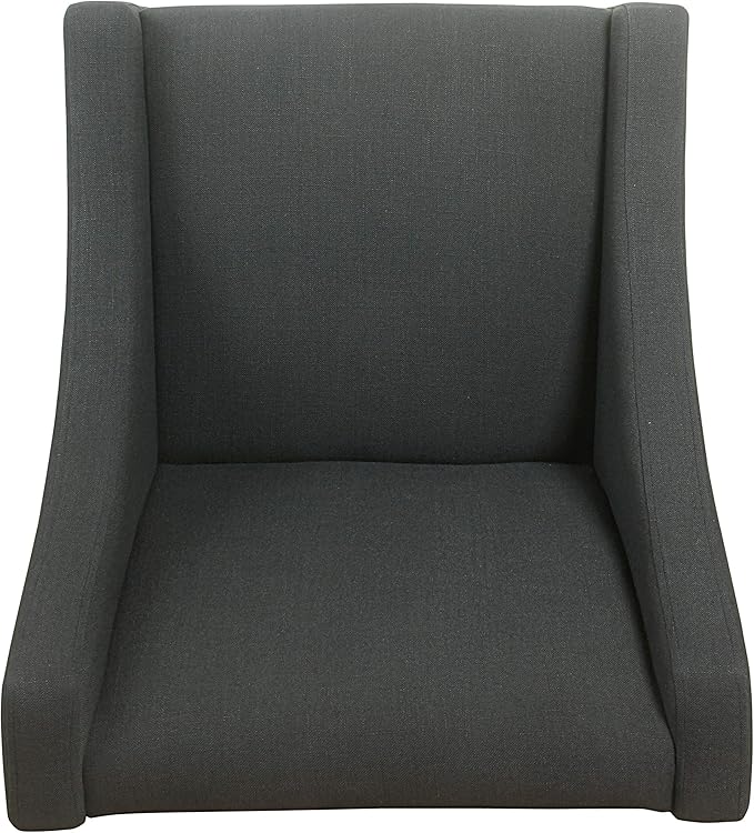 Homepop Home Decor | Upholstered Classic Swoop Arm Accent Chair | Accent Chairs - Image 6