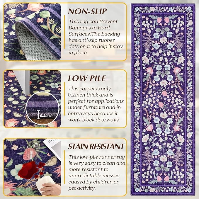 Runner Rug, 2x6 Washable Runners - Image 3