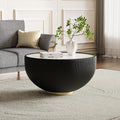 27.55" Round Marble Coffee Table by Henf
