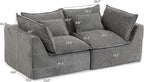 Boneless Loveseat Couch Sectional Cloud Couch Oversized Modular Sectional Sofa - Image 2