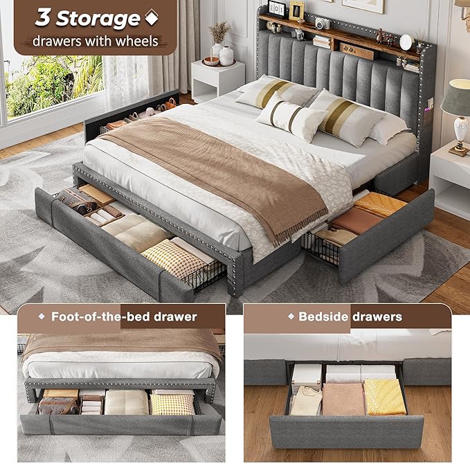 EnHomee Queen Size Bed Frame - Image 3