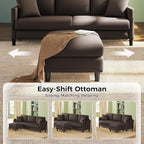 Welzona 83" Couches for Living Room, Teddy Sofa Couch - Image 3