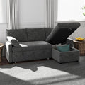 Sofa Bed, Apartment and Hotel, Dark Gray | Chenille Fabric by Winlice