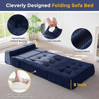 MAXYOYO 8" Folding Sofa Bed, Fold Out Chair Bed Sleeper Chair, Convertible - Image 5