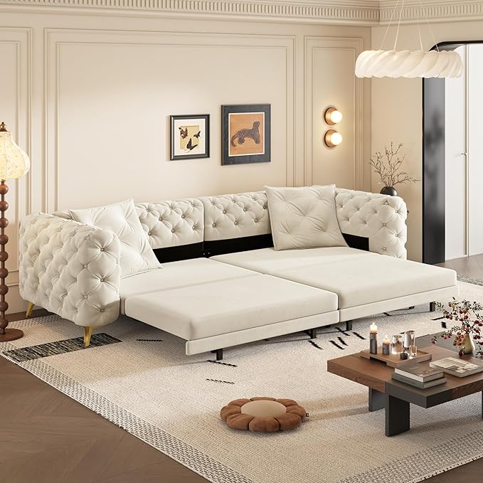 97.7" Convertible Queen Sleeper Sofa by Unknown