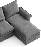 LINSY HOME Chaise Modular for Sectional Sofa, Cloud Sofa Lounge by LINSYHOME