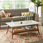 Madison Park Rectangular Wood Coffee Table - Image 2