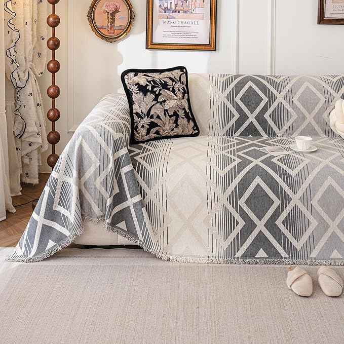VClife Boho Couch Cover, Non Slip Sofa Cover by VCLIFE
