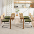 Zesthouse Mid Century Modern Dining Chairs Set of 4, Natural Rattan Dining by Zesthouse