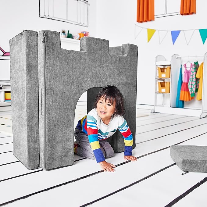 Yourigami Kids and Toddler Play Castle, Playroom Couch Add-On Set, Durable by Yourigami