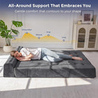 MAXYOYO 8" Folding Sofa Bed, Fold Out Chair Bed Sleeper Chair, Convertible - Image 6