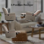Harkawon Swivel Rocker Recliner Chair, Glider Rocker Recliner, Rocking Chair - Image 7