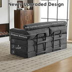 5-in-1 Convertible Sofa Bed, Corduroy Futon Couch Sleeper - Image 8