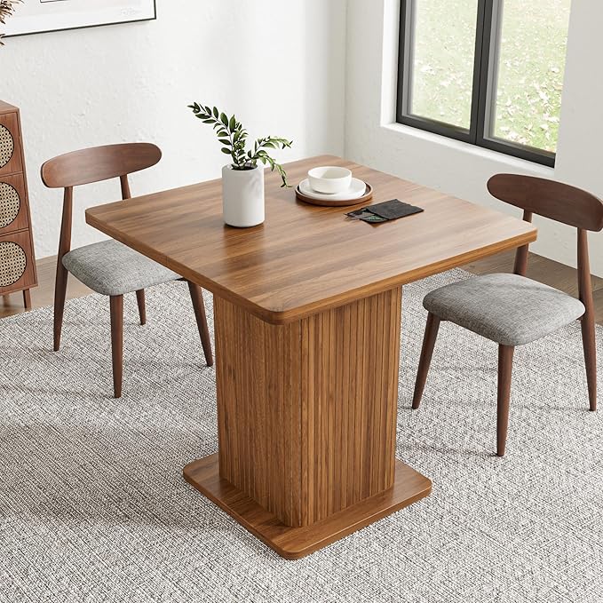 Small Square Dining Table for 2-4, 31.5 Inch Farmhouse Kitchen Table - Image 3