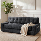 MONVANE 75.6" Convertible 3 Seater Sofa, 2-in-1 Boneless Sleeper Sofa Bed - Image 2