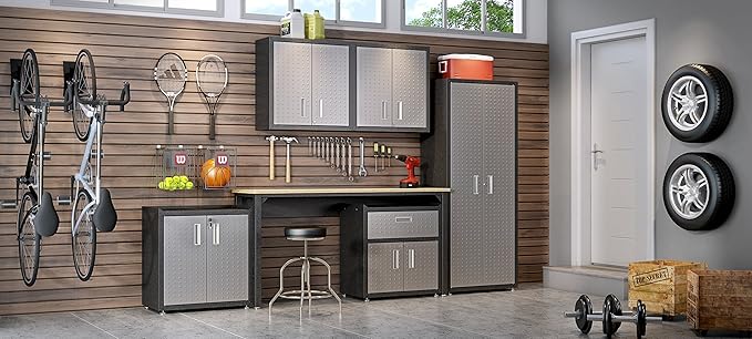 Manhattan Comfort Fortress Rolling 2 Door Garage Storage Cabinet - Image 9
