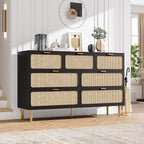 GarveeHome Rattan 7 Drawer Dressers - Image 3