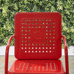 Crosley Furniture Bates 2-Piece Outdoor Chair Set, Retro Metal Patio Chairs - Image 11