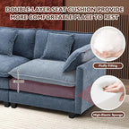 Ihanherry 146" U-Shaped Modern Sofa Modular Sectional Cloud Couch - Image 4