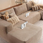 ovios 104" Cloud Boneless Couch - Image 3