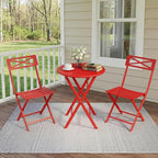 GarveeTech 3-Piece Folding Bistro Set, Heavy Duty Outdoor Patio Furniture - Image 9