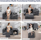 MAXYOYO Folding Sofa Couch, Convertible Floor Sofa - Image 3