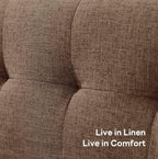 Tbfit 65" W Loveseat Sofa, Mid Century Modern Decor Love Seat Couches - Image 6