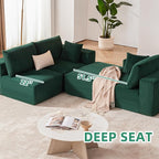 108” Modular Sectional Sofa, Cloud Sectional Couch - Image 6